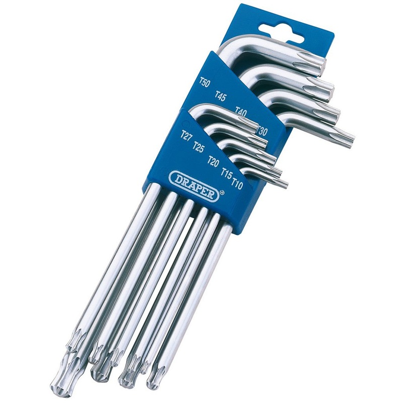 Draper 73035 Draper TX-STAR 1/2 Ball End Key Set (9 Piece)