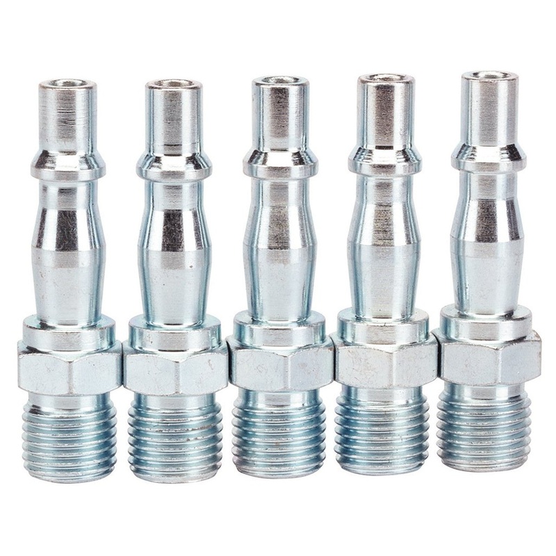 Draper 81296 1/4 BSP Male Coupling Screw Adaptors (Pack of 5)