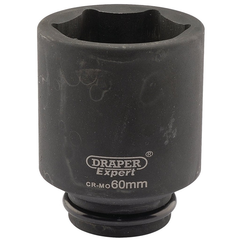 Draper 05088 Expert HI-TORQ 6 Point Deep Impact Socket, 3/4 Sq. Dr., 60mm