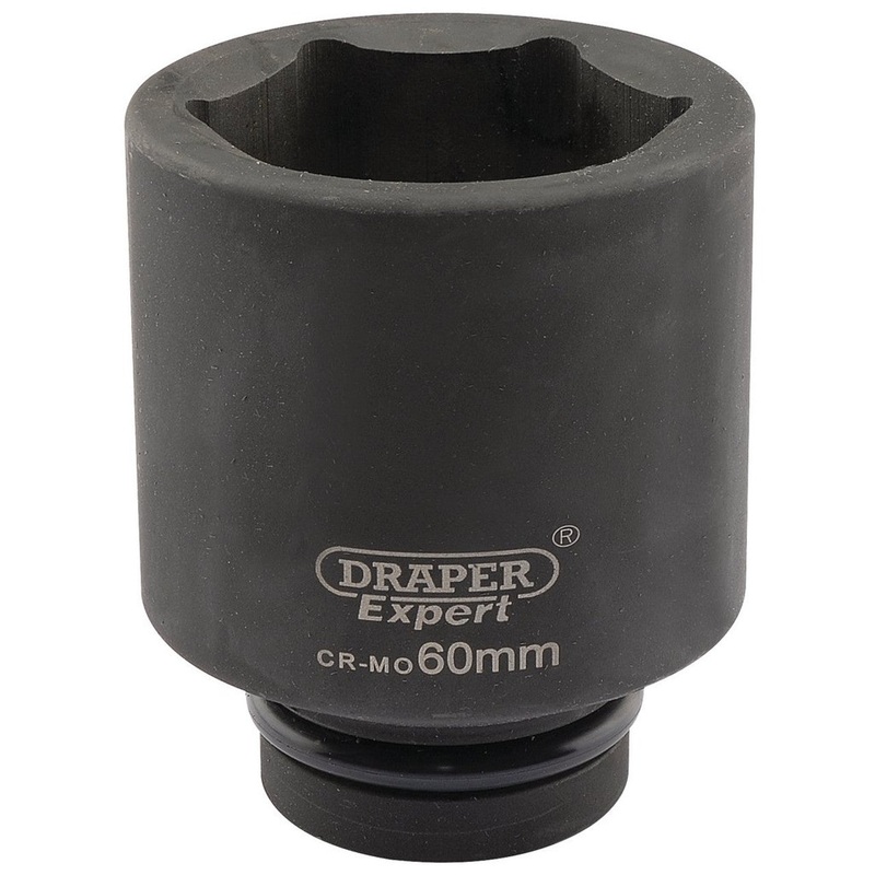 Draper 05157 HI-TORQ 6 Point Deep Impact Socket, 1 Sq. Dr., 60mm