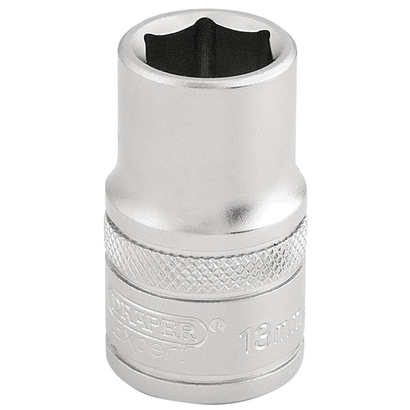 Draper 16602 6 Point Metric Socket, 1/26 Point Metric Socket, 1/2 Sq. Dr., 13mm