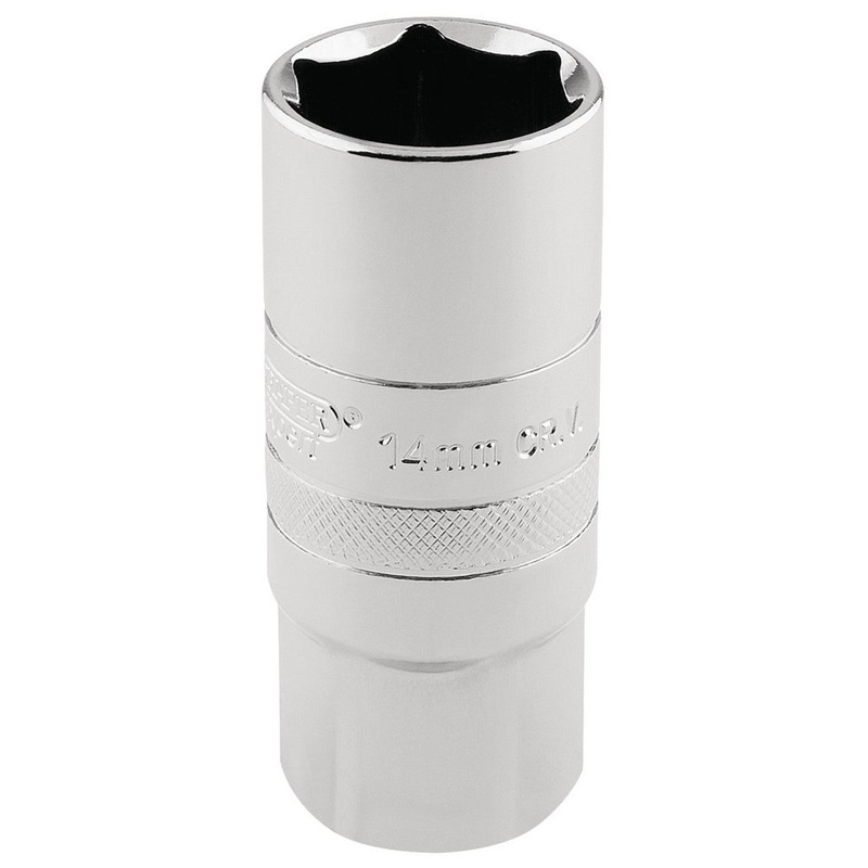 Draper 16780 14mm Thread 6 Point Spark Plug Socket, 1/2 Sq. Dr., 21mm