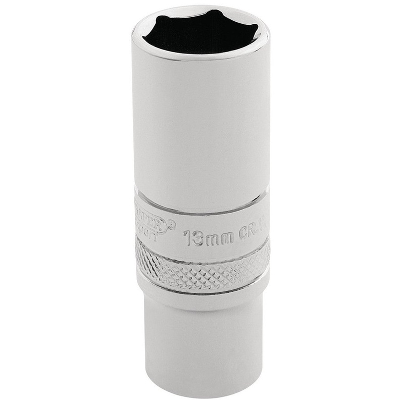 Draper 32762 HI-TORQ 6 Point Deep Socket, 1/4 Sq. Dr., 13mm