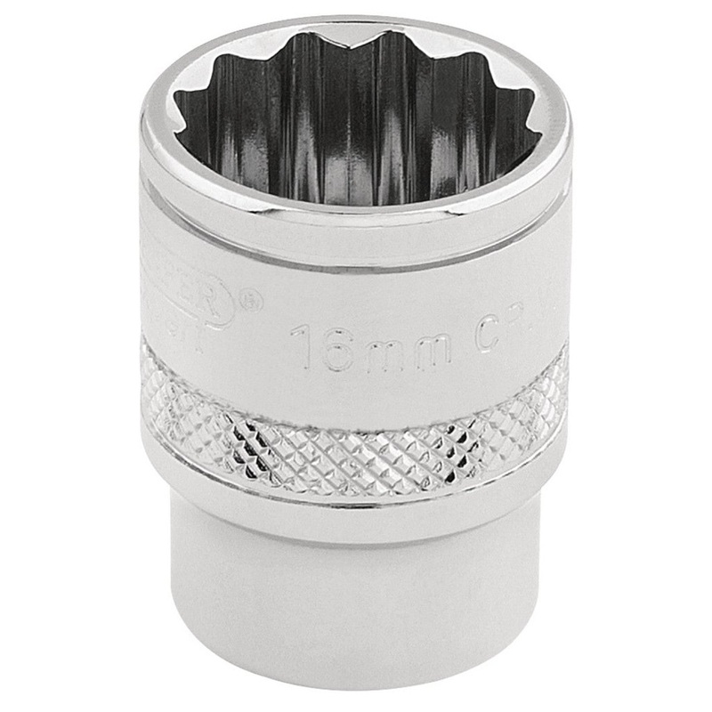 Draper 32780 HI-TORQ 12 Point Socket, 3/8 Sq. Dr., 16mm