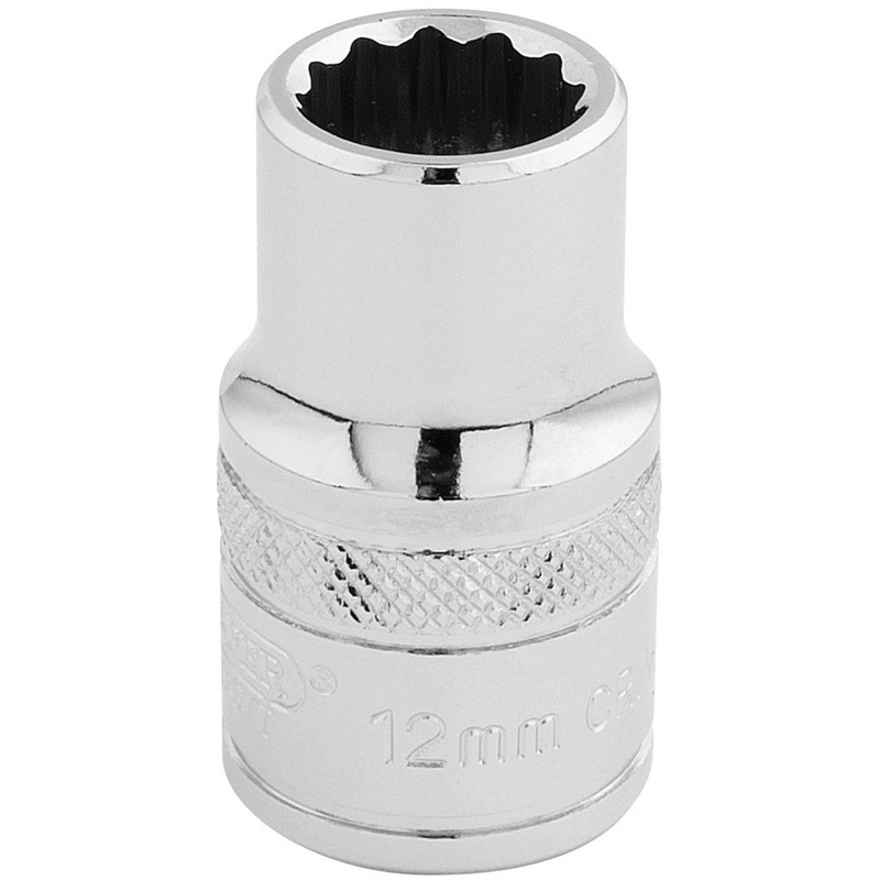 Draper 33097 HI-TORQ 12 Point Socket, 1/2 Sq. Dr., 12mm