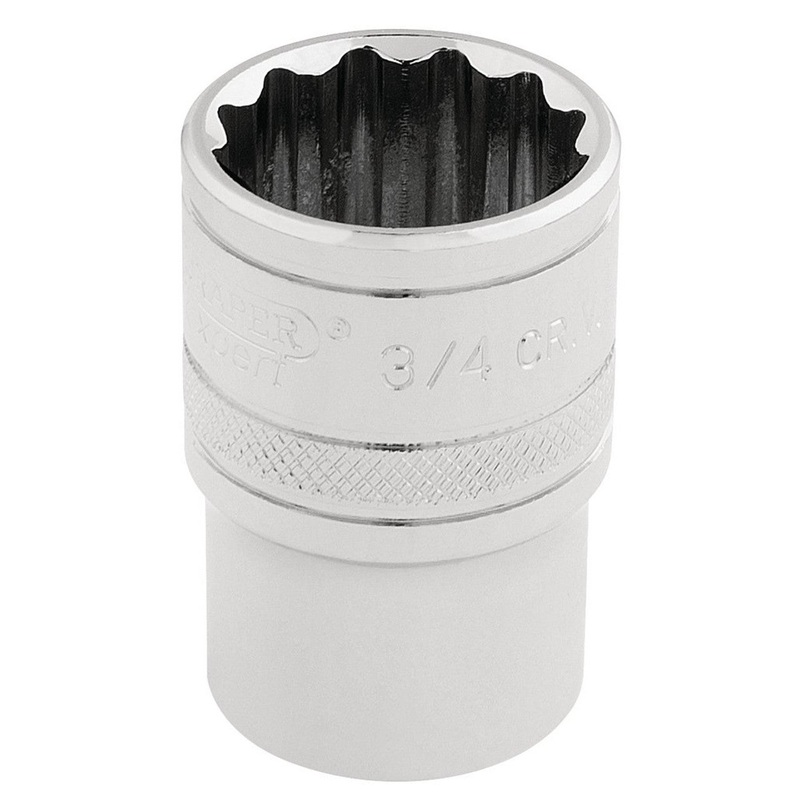 Draper 33660 HI-TORQ 12 Point Socket, 1/2 Sq. Dr., 3/4