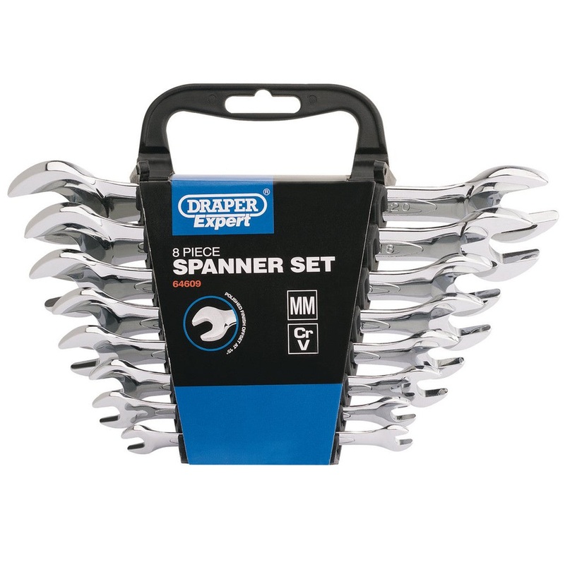Draper 64609 Metric Double Open Ended Spanner Set (8 Piece)