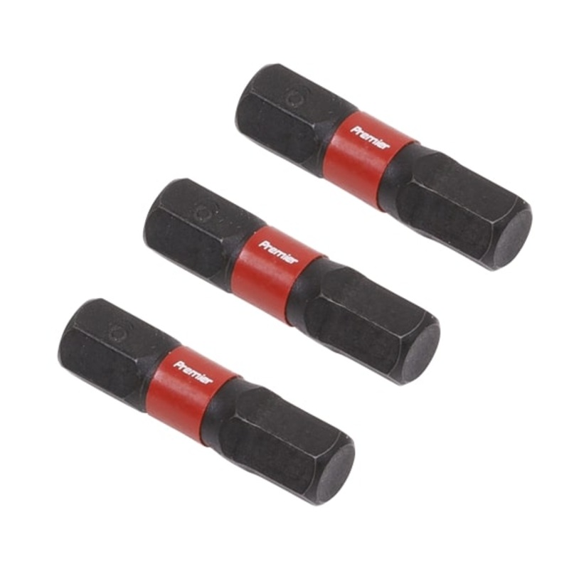 Sealey AK8214 Hex 6mm Impact Power Tool Bits 25mm – 3pc