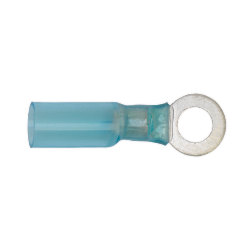 Sealey BTSR2564 6.4mm Blue Heat Shrink Ring Terminal – Pack of 25