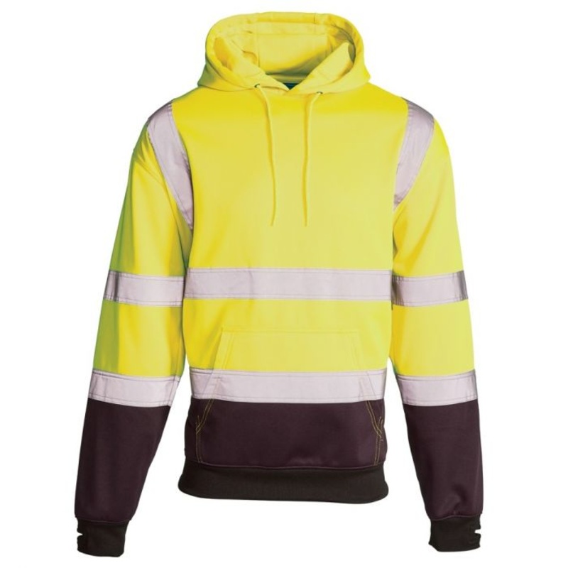 Supertouch Hi-Vis 2-Tone Hoodie, Yellow/Navy