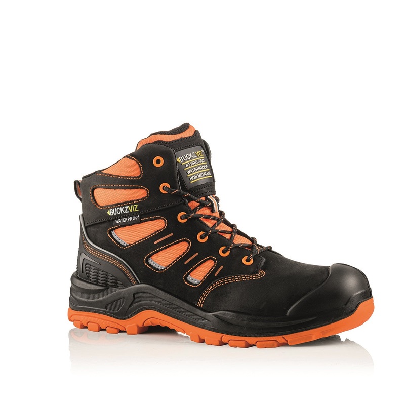 Buckler Boots BVIZ2OR Buckz Viz Safety Lace Boot – Orange