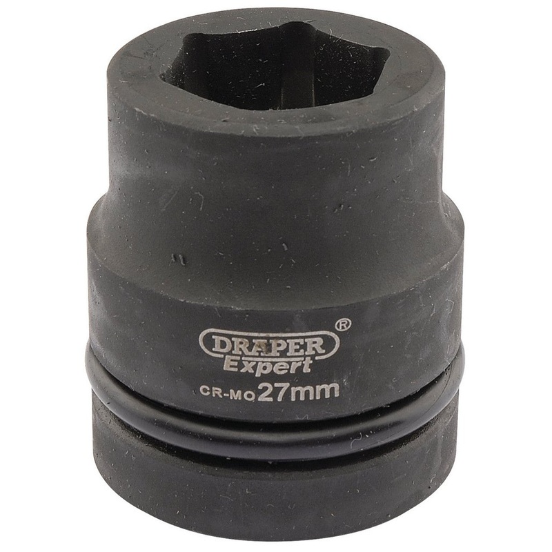 Draper 05108 HI-TORQ? 6 Point Impact Socket, 1 Sq. Dr., 27mm