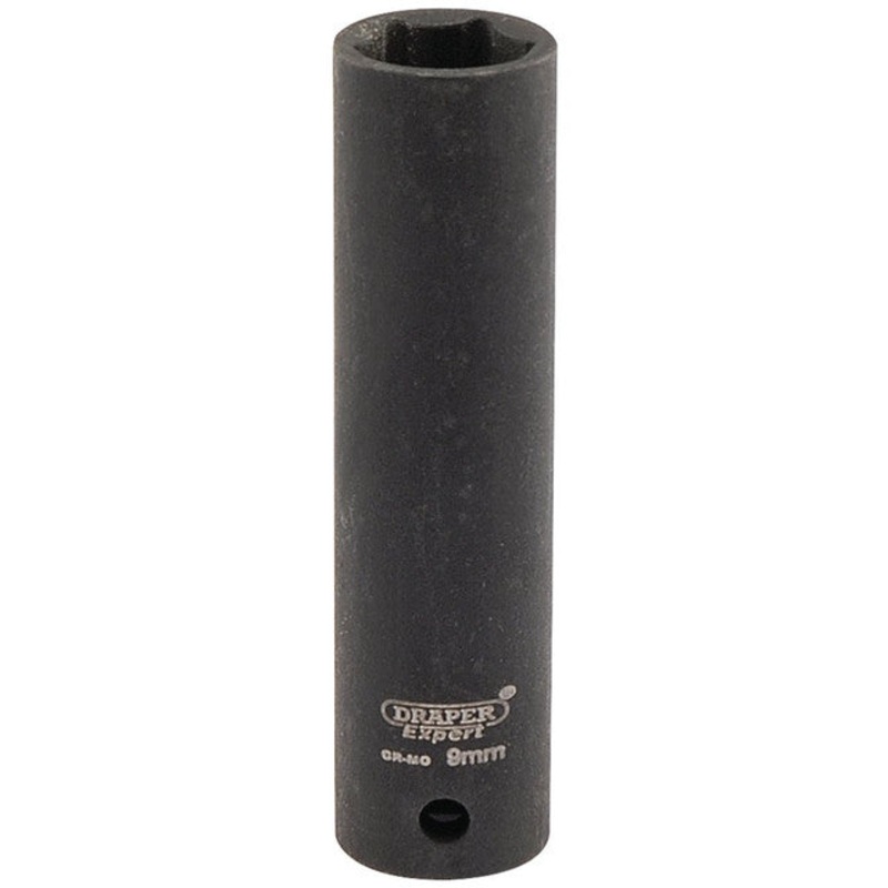 Draper 05187 Expert HI-TORQ? 6 Point Deep Impact Socket, 1/4 Sq. Dr., 9mm