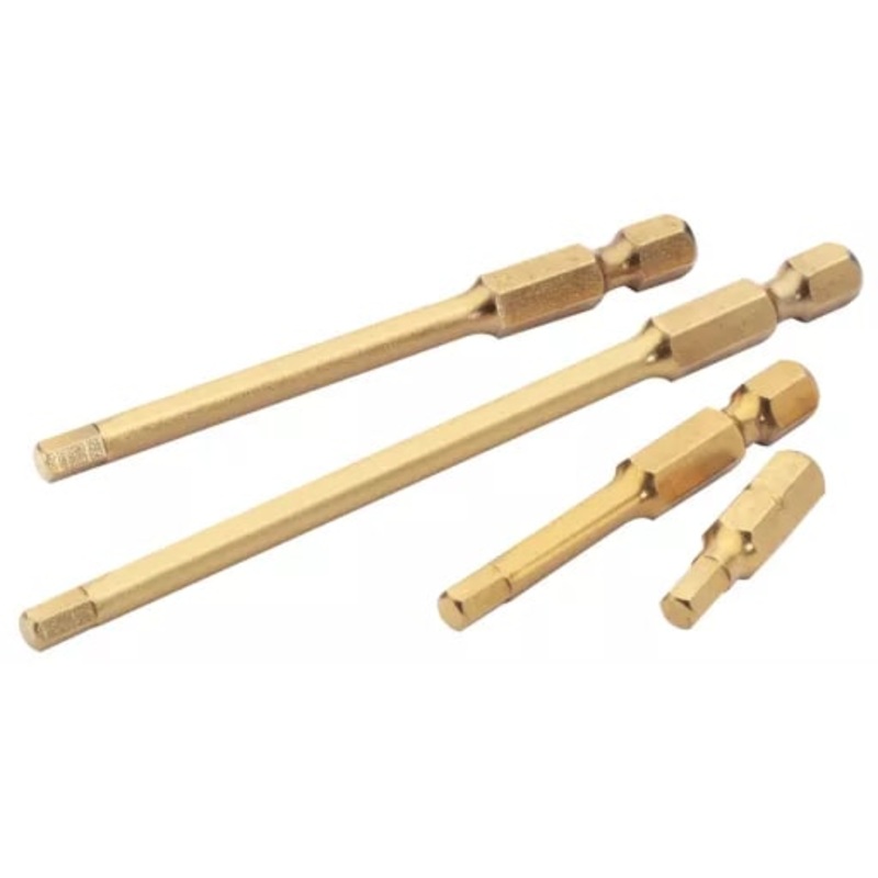 Draper 10408 2 Piece 1.5mm 1/4 Hex. Titanium Nitride Bit 25mm Long