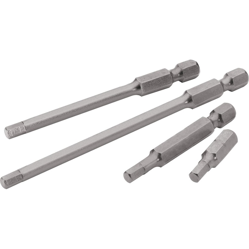 Draper 10666 2 Piece 2mm 1/4 Hexagon Hexagonal Insert Bit 75mm Long