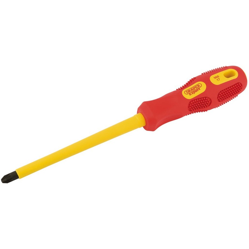 Draper 75389 VDE Approved Fully Insulated PZ TYPE Screwdriver, No.3 x 150mm