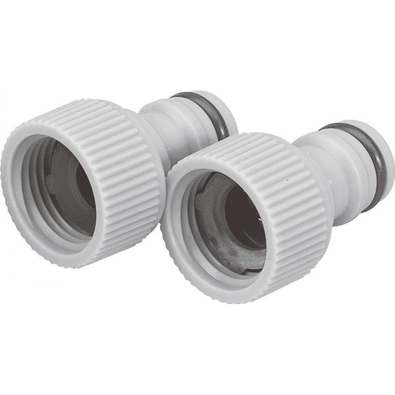 Draper 89387 1/2 BSP Garden Hose Tap Connector, 2 Pack