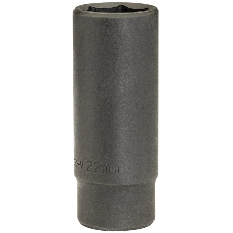 Draper 12745 Deep Impact Socket, 1/2 Sq. Dr., 22mm