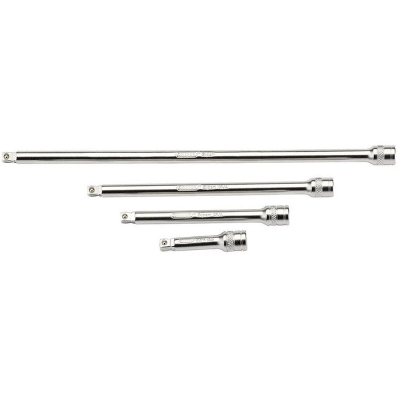 Draper 16766 Wobble Extension Bar Set, 1/4 Sq. Dr., Micro Satin Chrome (4 Piece)