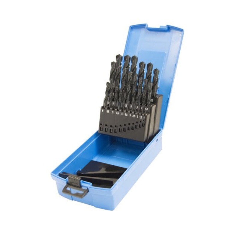 Presto 09500M25 HSS DIN338 Drill Set 1.0mm – 13.0mm x 0.5mm