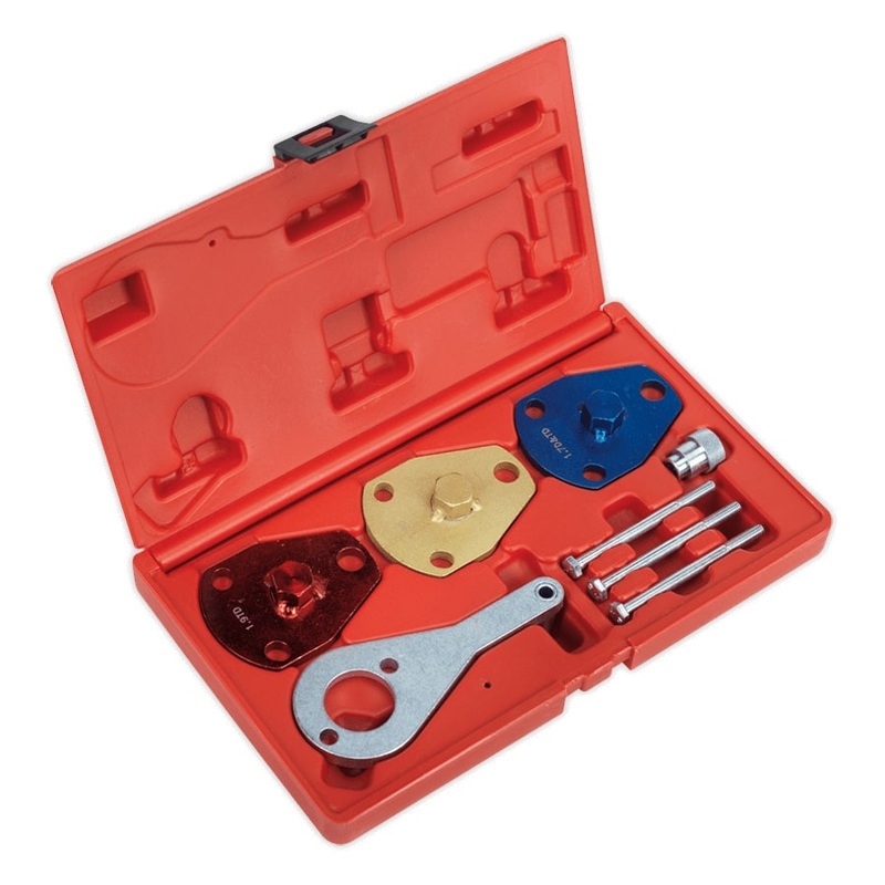 Sealey VSE2512 Diesel Engine Timing Tool Kit – for Alfa Romeo, Fiat – 1.7D/DT, 1.9D/DT – Belt Drive