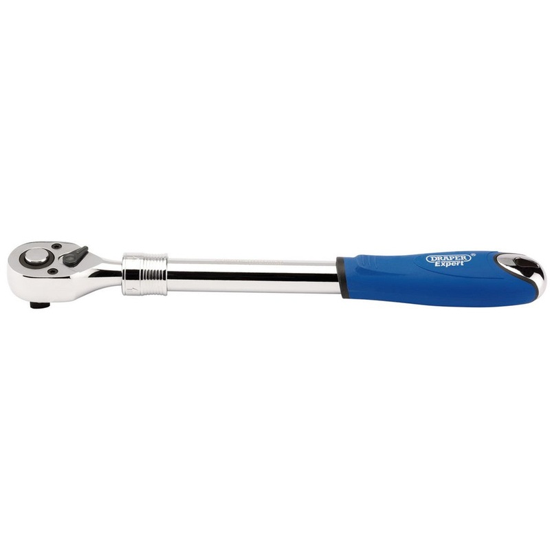 Draper 26800 72 Tooth Extending Reversible Ratchet, 1/2 Sq. Dr.