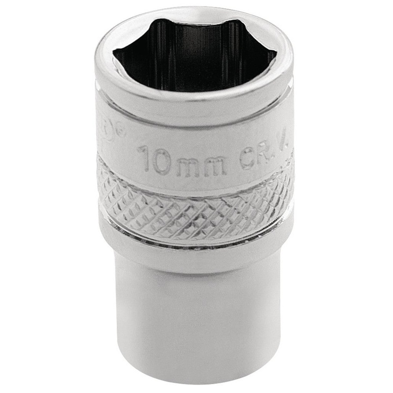 Draper 32562 HI-TORQ 6 Point Socket, 1/4 Sq. Dr., 10mm