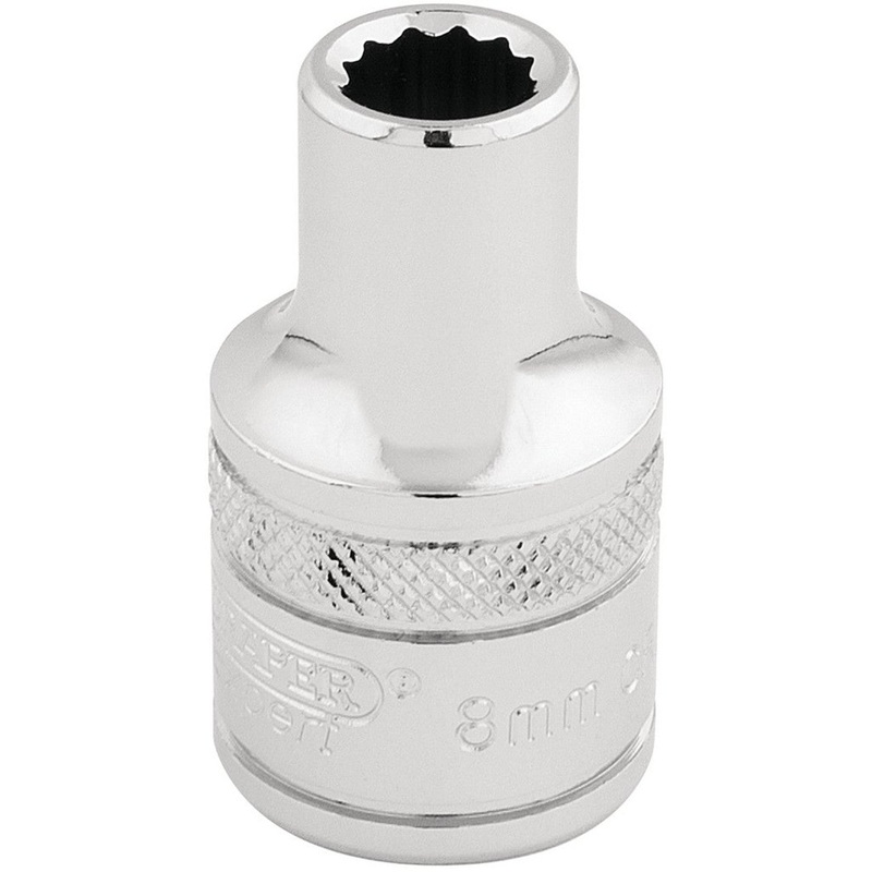 Draper 33038 8mm 12 Point Socket 1/2Dr