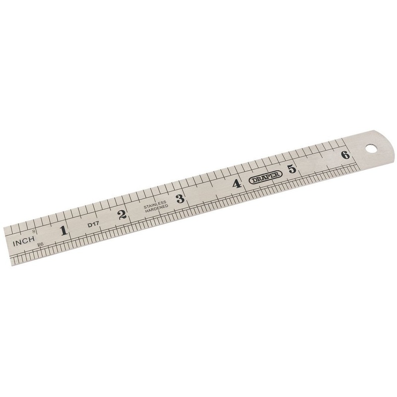 Draper 59633 Steel Rule, 150mm/6