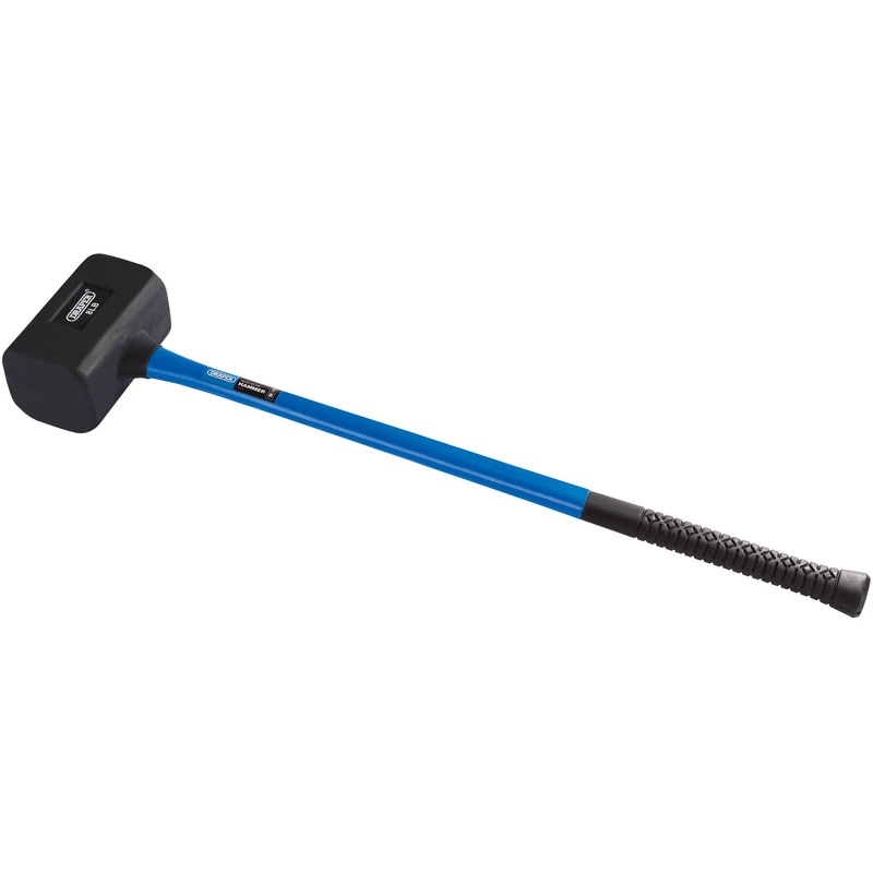 Draper 74318 Rubber Dead Blow Hammer with Fibreglass Shafts (3.6kg/128oz)