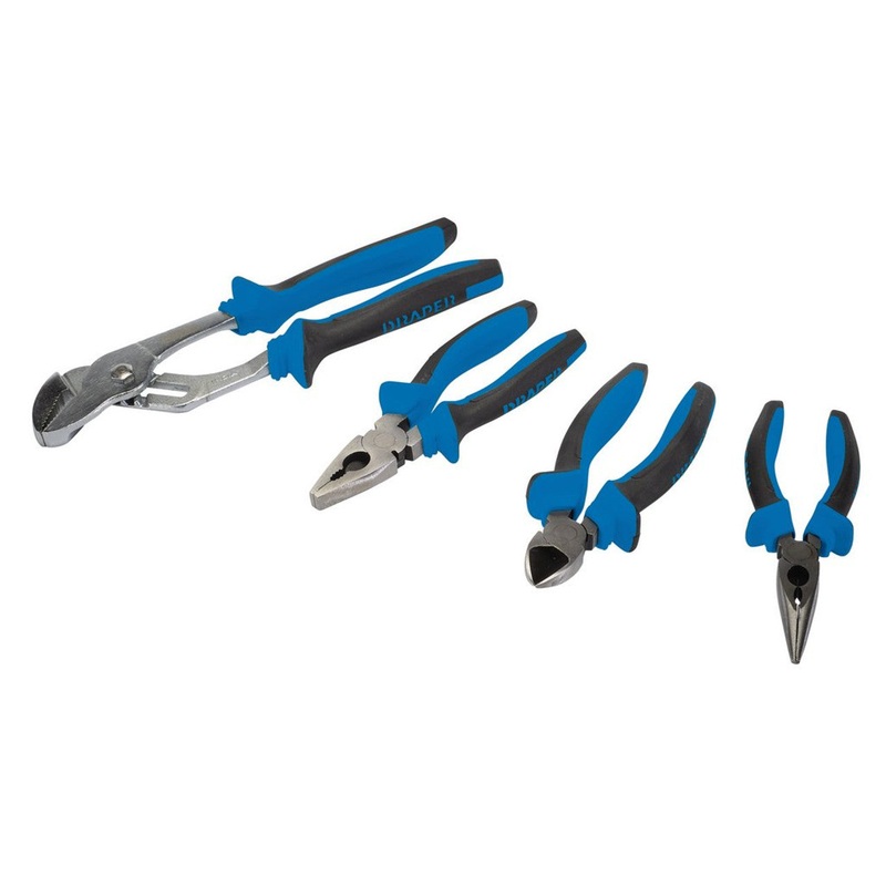 Draper 81147 Soft Grip Pliers Set (4 Piece)