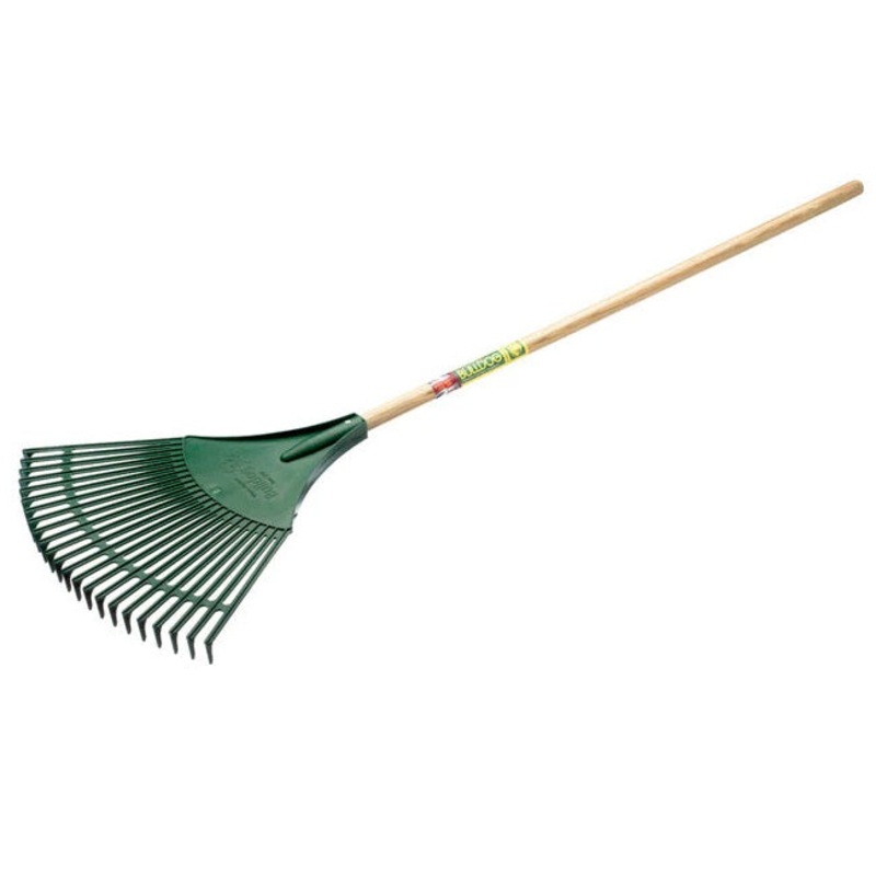 Bulldog BPR Wide Head Plastic Leaf Rake, Ash Shaft, 48
