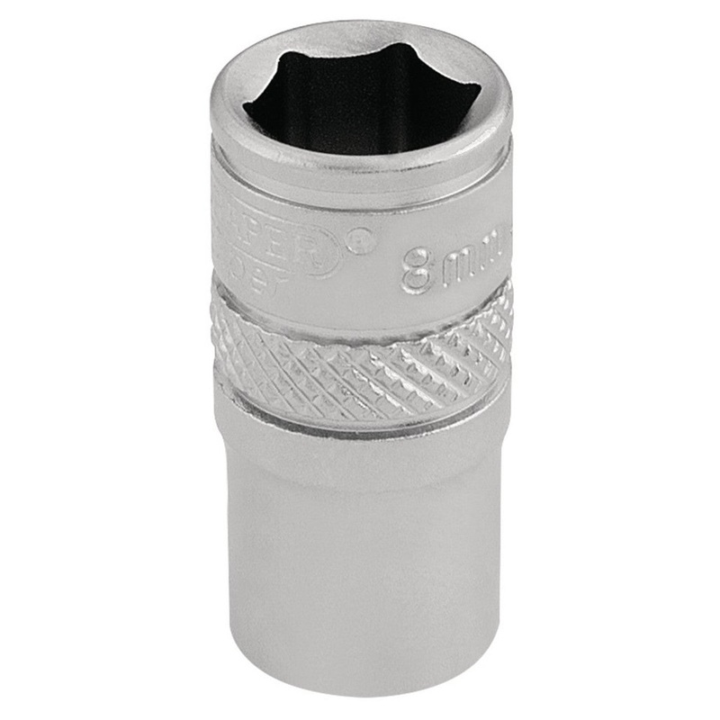 Draper 16513 Socket, 1/4 Sq. Dr., 8mm