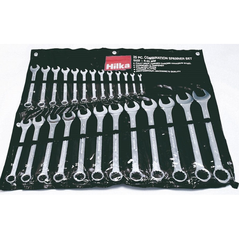 Hilka 25 Piece Combination Spanner Set Metric Pro Craft