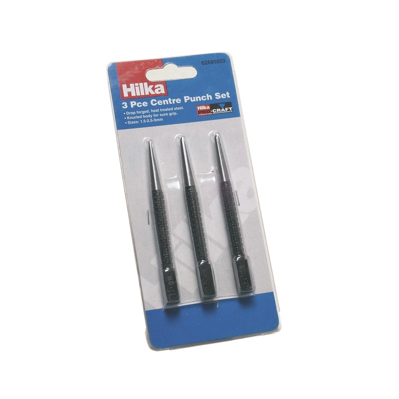 Hilka 3 Piece Centre Punch Set Pro Craft