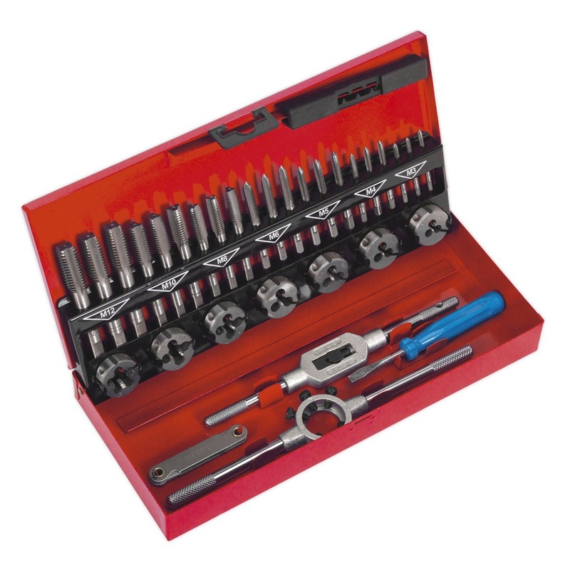 Sealey AK3015 Tap & Die Set 32 Piece Split Dies – Metric