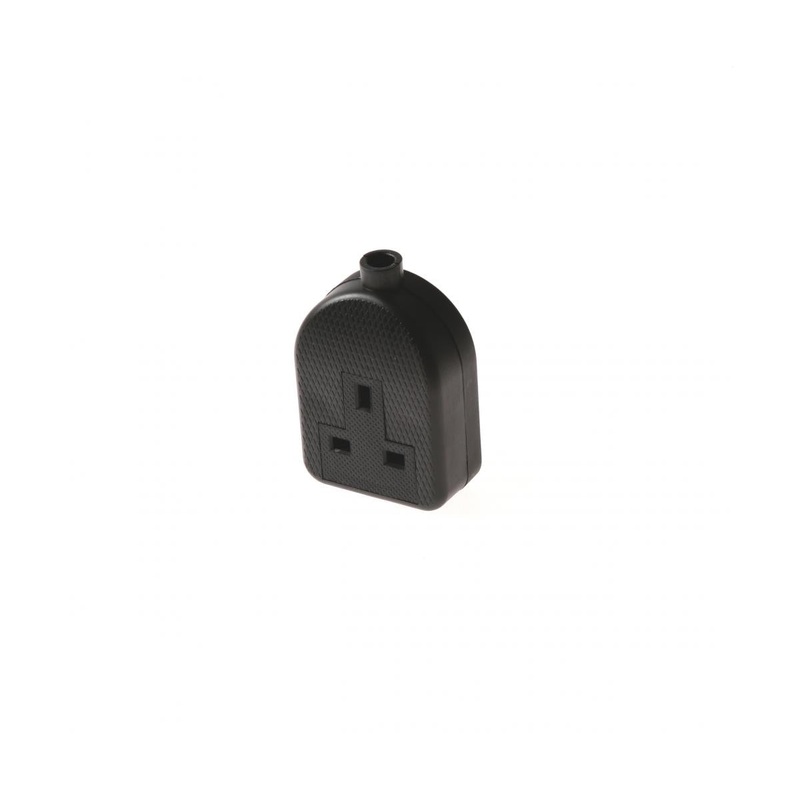 SMJ RTS1GB 13 Amp 1 Gang Extension Socket – Rubber – Black