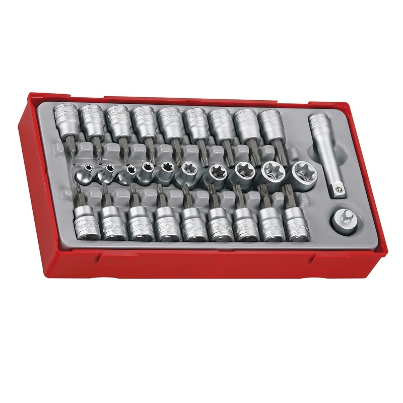 Teng Tools TTTX30 3/8 Drive TX, TPX, TXE Socket Set