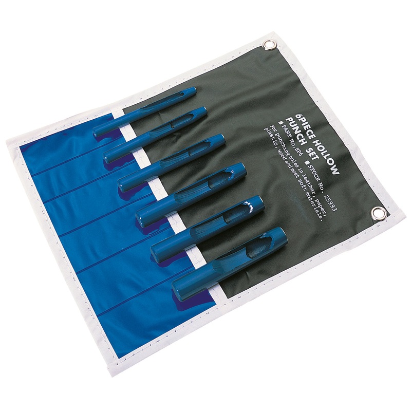Draper 25993 Hollow Punch Set 5mm – 13mm Dia. (6 Piece)