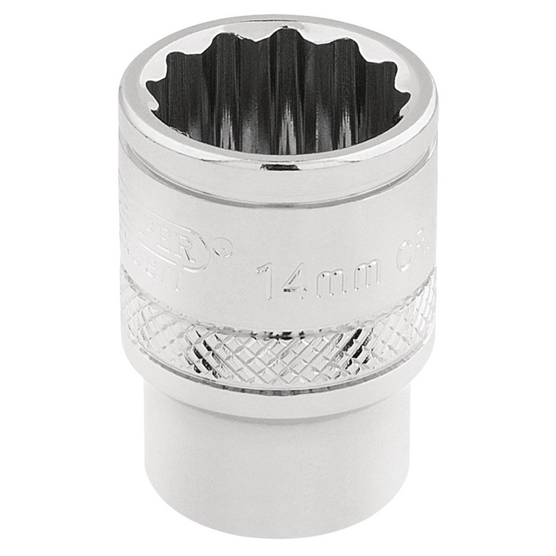 Draper 32777 HI TORQ 12 Point Socket 3/8 Sq. Dr., 14mm