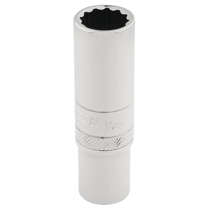 Draper 32822 HI-TORQ 12 Point Deep Socket, 3/8 Sq. Dr., 12mm