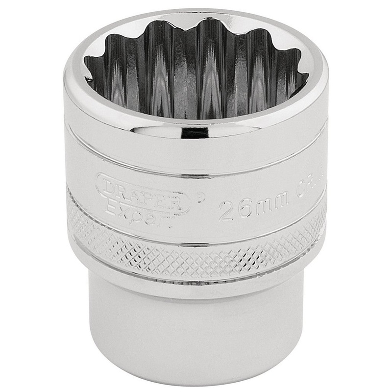 Draper 33441 26mm 12 Point Socket 1/2 Dr