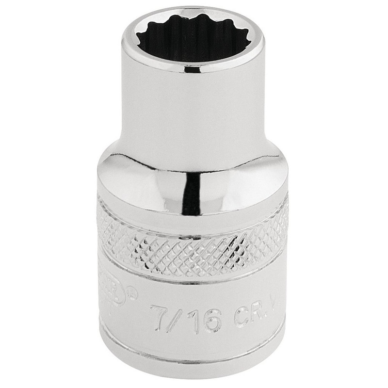 Draper 33600 Draper HI-TORQ 12 Point Socket, 1/2 Sq. Dr., 7/16