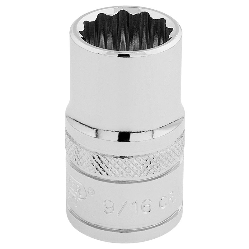 Draper 33609 9/16 AF 12 Point Socket 1/2 Square Drive