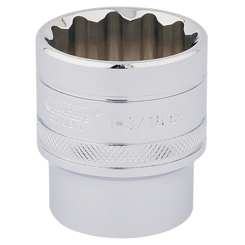 Draper 33727 HI-TORQ 12 Point Socket, 1/2 Sq. Dr., 1.1/8