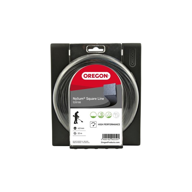 Oregon 109521E Square Nylium, Trimmer Line Wire, 2.4mm x 60 M (Donut)