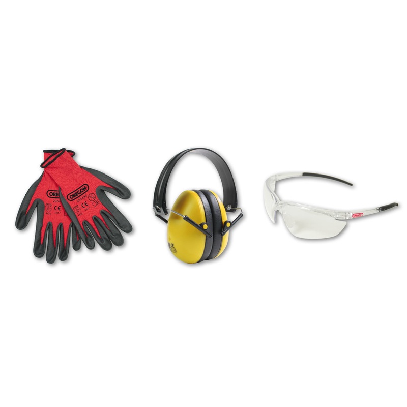 Oregon 572870 Safety Kit (Gloves, Earmuff & Glasses)